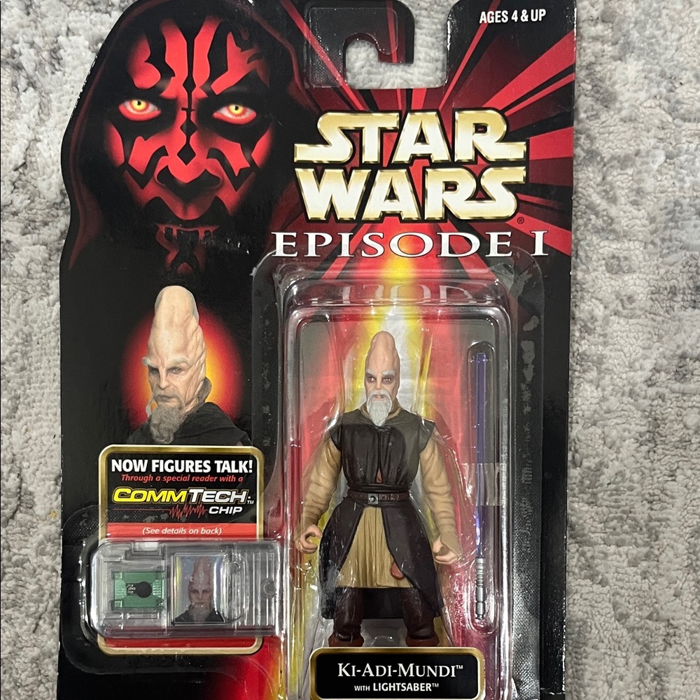 Star Wars Episode I Ki-Adi-Mundi Figure with Lightsaber